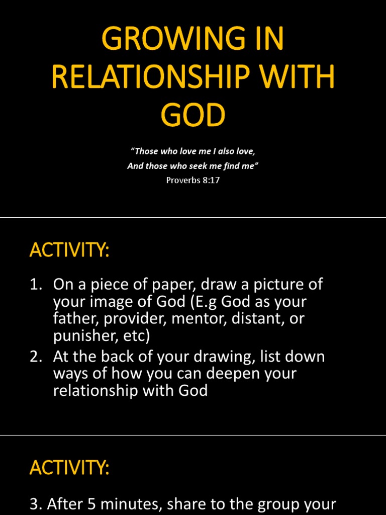 Deepening Your Relationship with God | PDF