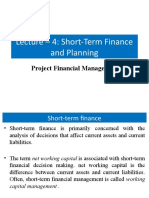 Lecture - 4: Short-Term Finance and Planning: Project Financial Management