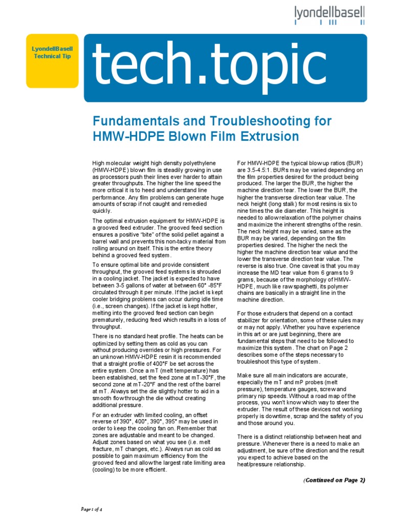 Updated Troubleshooting Hmw-Hdpe – YSKUT