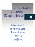 Prognostic Factors in Endometrial Adenocarcinoma: FIGO Staging and The CAP Template