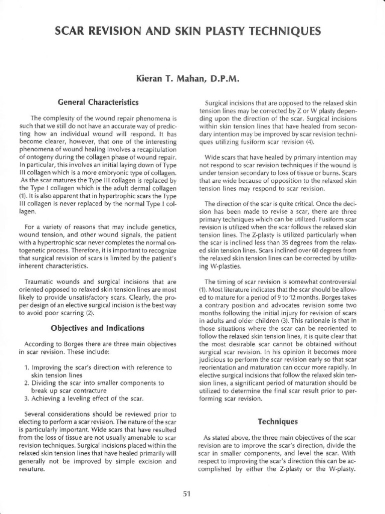 Revision: Scar Techniques | PDF | Scar | Wound Healing