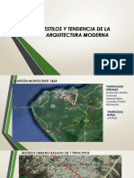 Estilos y Tendencia de La Arquitectura Moderna - Montecristi PDF