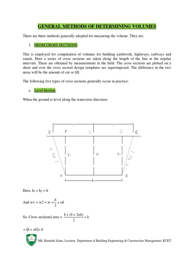 Methods for Calculating Volumes | PDF | Mathematical Analysis | Physics