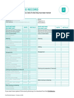 SFBB Retailers Diary 03 Staff Training Record