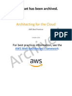 Architecting For The Cloud: Archived