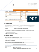 Worksheet: Section A Q1. Fill in The Blanks