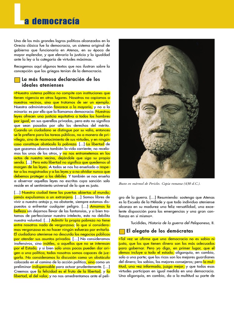Pericles y La Democracia | Descargar gratis PDF | Guerra del Peloponeso ...