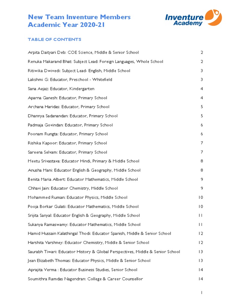 New Faculty Introduction Welcome Note 2020 21 Pdf Schools