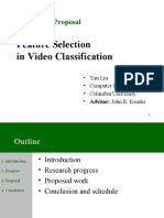Feature Selection in Video Classification: Ph.D. Thesis Proposal