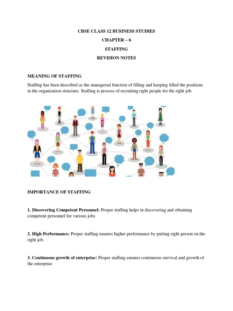 Chapter 6 - Staffing Notes PDF | PDF | Human Resources | Recruitment