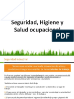 Seguridad Higiene y Salud Ocupacional