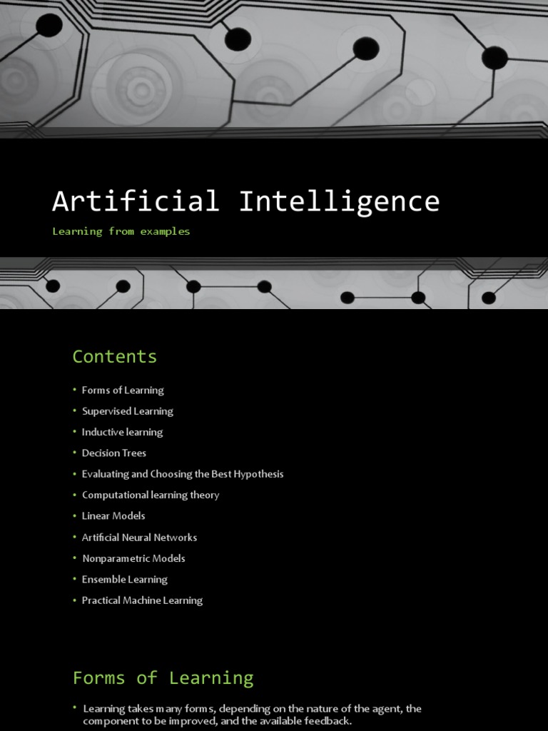 Types of Artificial Intelligence Learning | PDF | Machine Learning ...