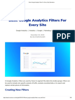 Creating Google Analytics Filters PG 2 or Same