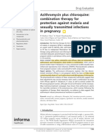 Azithromycin Plus Chloroquine Combination Therapy For Protection Against Malaria and STD Infections in Pregnancy