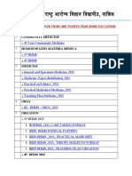 Revised Syllabus For Third & Fourth BHMS - UG - Course 040717