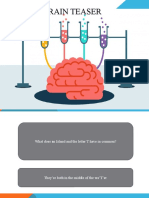 Brain Teaser Answers & Riddles