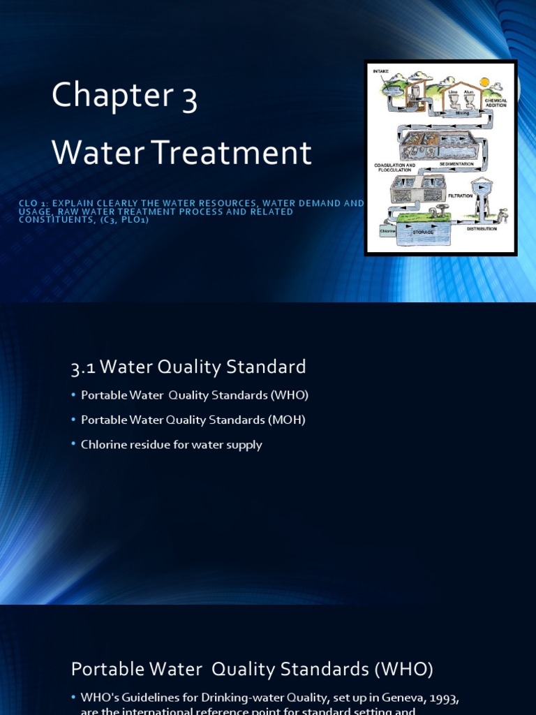Chapter 3 Water Treatment | PDF | Water Purification | Sewage Treatment