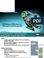 Workbench-Mechanical Structural Nonlinearities: Workshop 4B Contact With Friction
