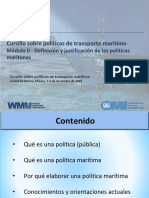 Modulo II - Definición y Justificación de Las Políticas Marítimas