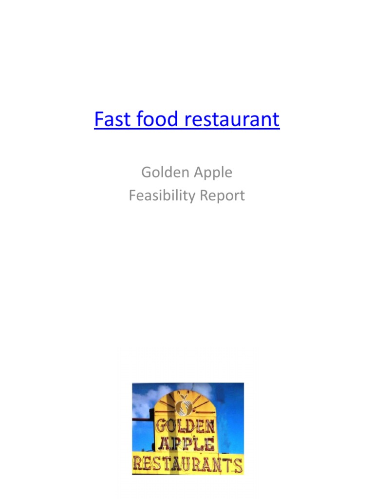Fast Food Restaurant | PDF | Hamburgers | Restaurants