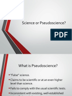 Science or Pseudoscience?