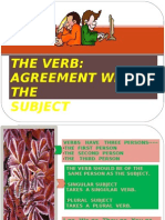 The Verb Agreement With The Subject
