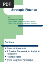 Strategic Finance: By: (PHD, Japan), (Post Doctorate, Canada) Director Iba, University of Sindh Jamshoro