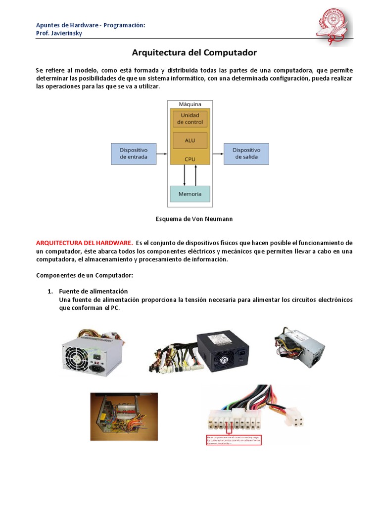 Arquitectura Del Computador-2020-1 | PDF | Hardware de la computadora ...