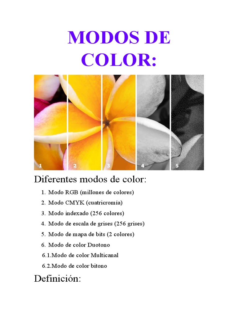 Modos de Color | PDF | Color | Modelo de color Rgb