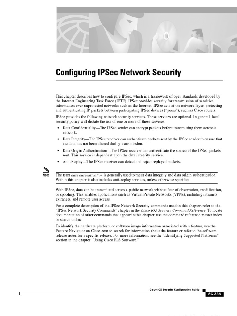 Configuring Ipsec Network Security: Cisco Ios Security Configuration Guide  | PDF | Router (Computing) | Virtual Private Network
