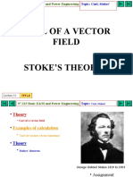 Curl of A Vector Field Stoke'S Theorem: Title
