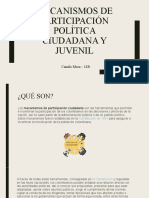 Mecanismos de Participación Política Ciudadana y Juvenil