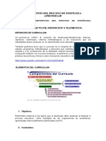 Componentes Del Proceso de Enseñanza Aprendizaje