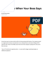 What To Do When Your Boss Says No