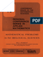 1973 - Rubinow - Mathematical Problems in The Biological Sciences PDF