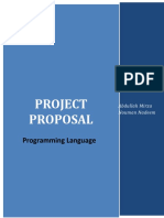 Project Proposal: Programming Language