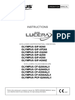 Evis Lucera Gastrointestinal Lucera Gifcfpcf Type 260 Series Operation Manual PDF