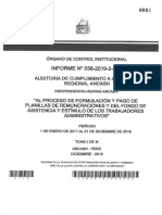 Informe Aud - Cumplimiento Gobierno Regional Ancash PDF