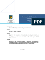 TICS-PD-07 Administración de Infraestructura Tecnológica v4