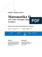 Modul Matematika II (TM5)