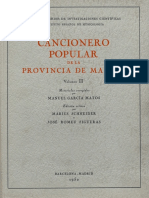 Marius Schneider & José Romeu Figueras - Cancionero Popular de La Provincia de Madrid. Volumen II PDF