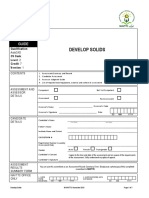 Develop Solids: Evidence Guide