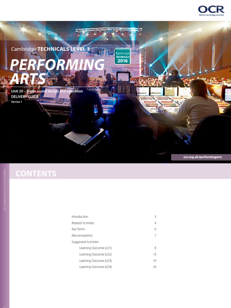 Stage Sound Design and Operation PDF Sound Microphone