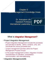 Chapter-3 - PROJECT MANAGEMENT KNOWLEDGE AREAS