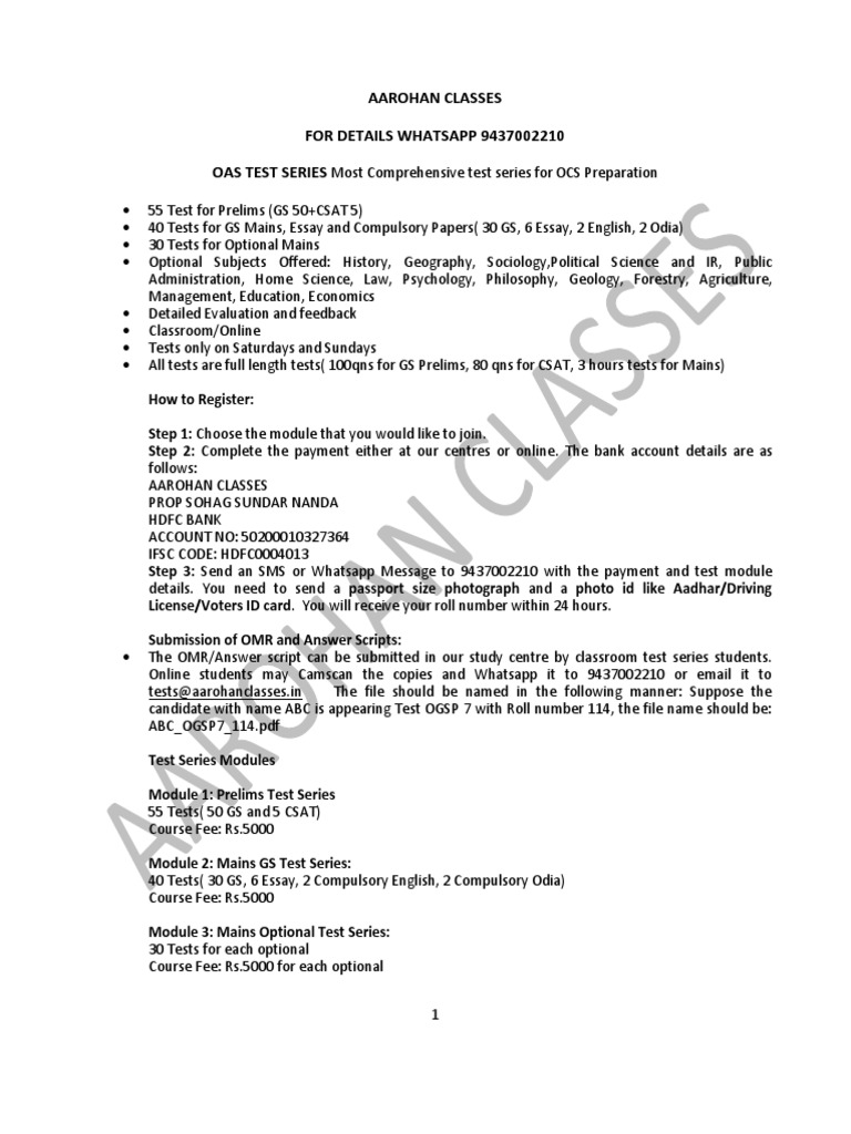 Oas Test Series Climate Mughal Empire