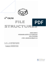 File Structures NOTES by Ashok Kumar PDF