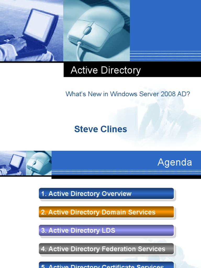 Windows Server 2008 Active Directory Overview | PDF | Active Directory ...