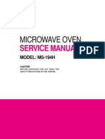 Microwave Oven Service Manual Guide