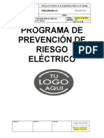 PRG-SST-016 Programa de Prevención de Riesgo Eléctrico