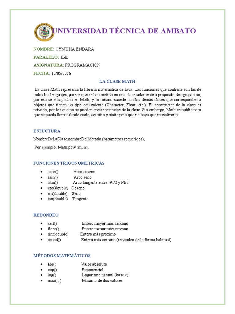 Clase Math | PDF